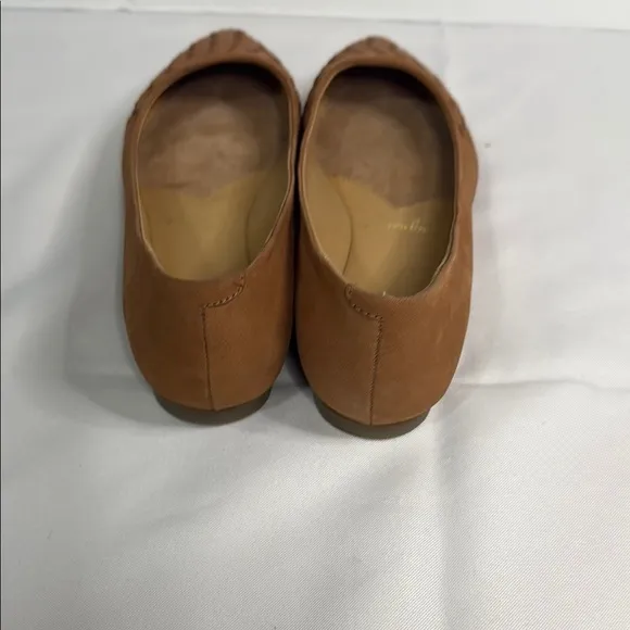 Trotters Brown Leather Loafers with Woven Design