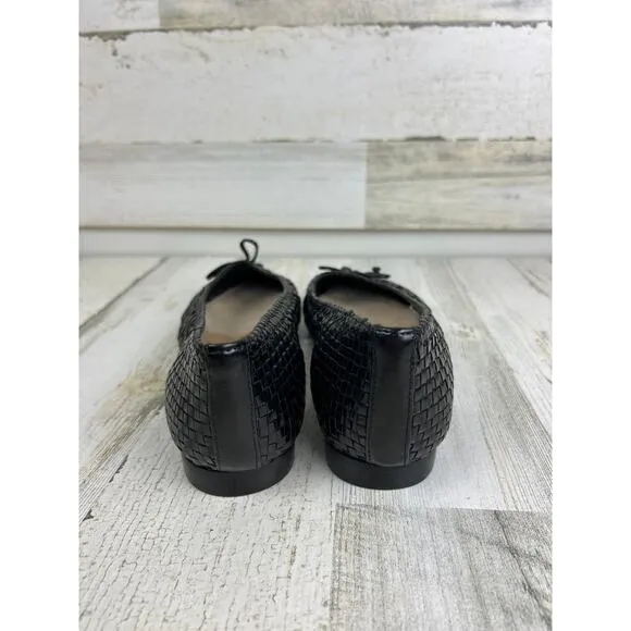 Trotters womens 7 1/2 black leather Edith Slip On Shoes flats new loafers
