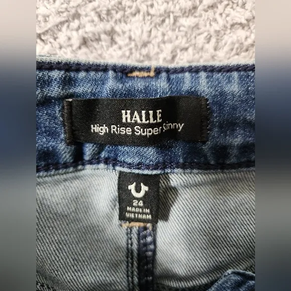 True Religion Raw Hem Skinny Jeans
