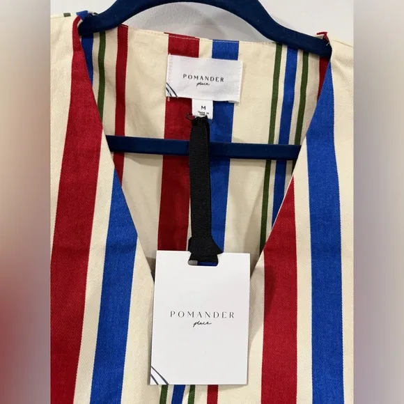 Tuckernuck Pomander Place “Americana Stripe Kira Dress” Size M NWT Retail: $128
