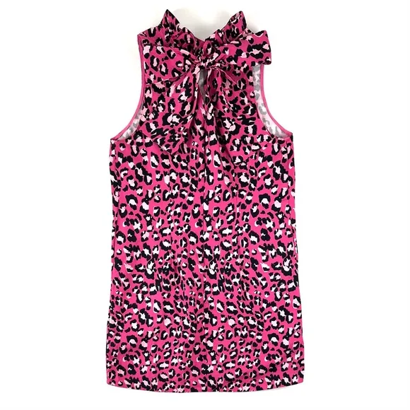 Tyler Boe Stella Linen Hot Pink Animal Print Dress