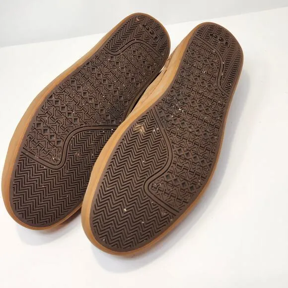 UGG Australia Men Kolman Brown Nubuck Leather Sneakers Size 11.5 Shearling Lined