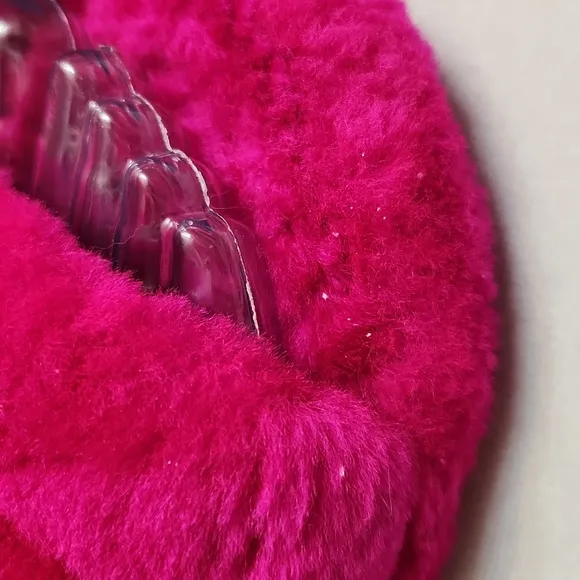 UGG Fluff Yeah Hot Pink Slide Sandals (girls size 3)