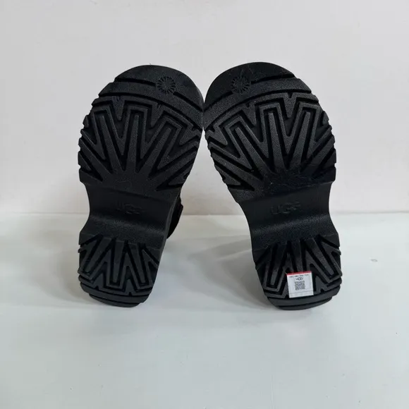 UGG GOLDENRISE BLACK STRAPPY PLATFORM SANDALS US 11
