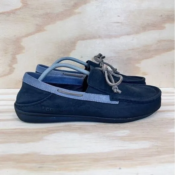 UGG - Karson - Leather Loafers Driving Shoes - Black - Men's - 11 - S/N 1121008