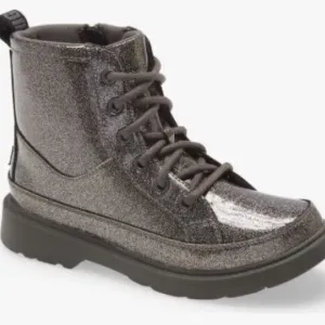 UGG kid Robley Glitter combat boots