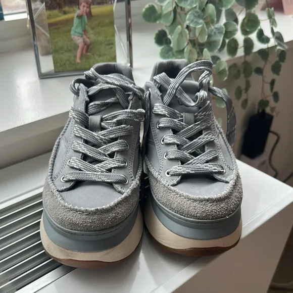 UGG light blue/gray Platform Sneakers