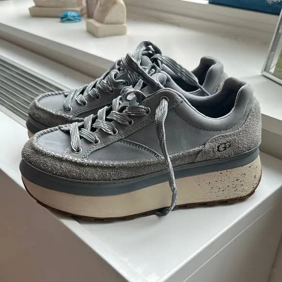 UGG light blue/gray Platform Sneakers