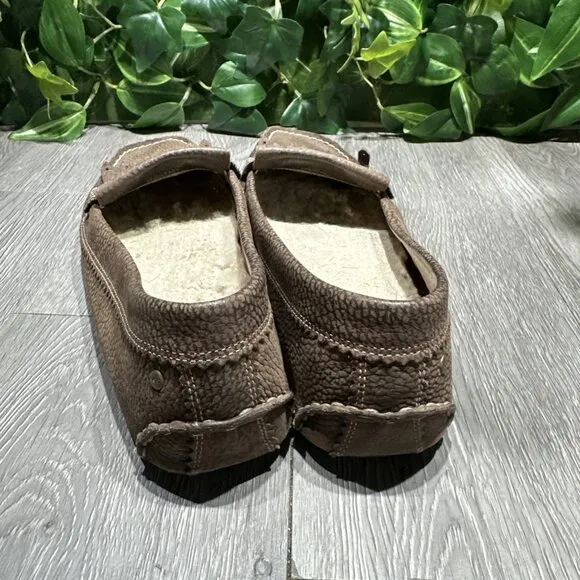 UGG Lonna 1004203 Loafers Slippers Slip On Driving Shoes Brown Size 10