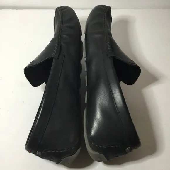 UGG Men’s Black Energ Leather Driving Slip On Loafers Size 11.5