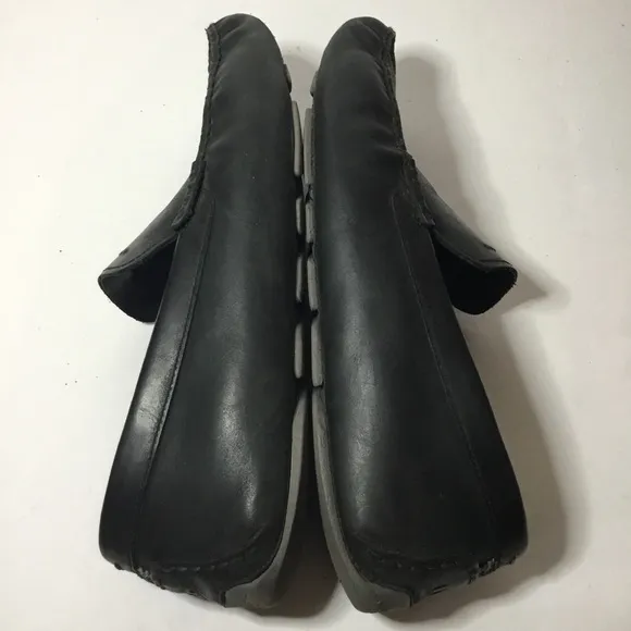UGG Men’s Black Energ Leather Driving Slip On Loafers Size 11.5