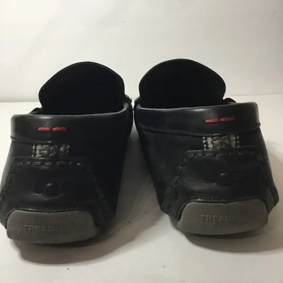 UGG Men’s Black Energ Leather Driving Slip On Loafers Size 11.5