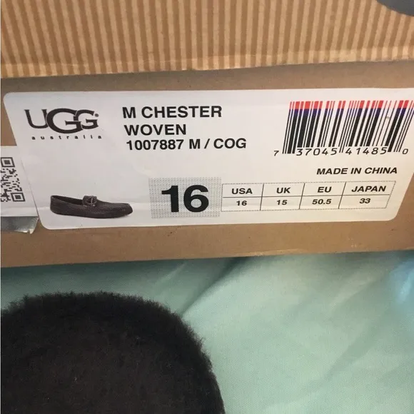 Ugg Mens M Chester Woven Shoes NWT