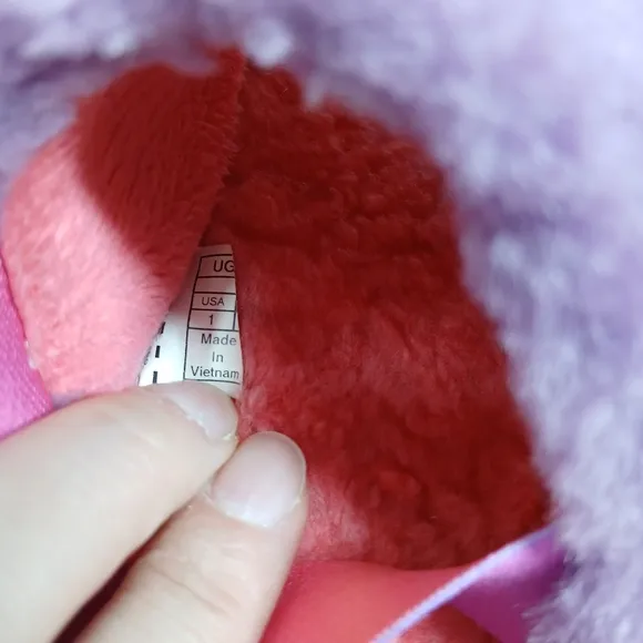 UGG Oh Yeah Gradient Furry Slippers in Pink Purple Slingback Sandals #314
