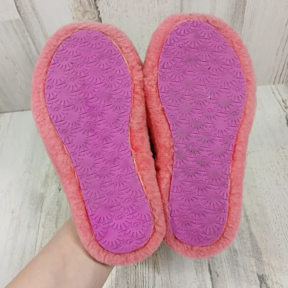 UGG Oh Yeah Gradient Furry Slippers in Pink Purple Slingback Sandals #314