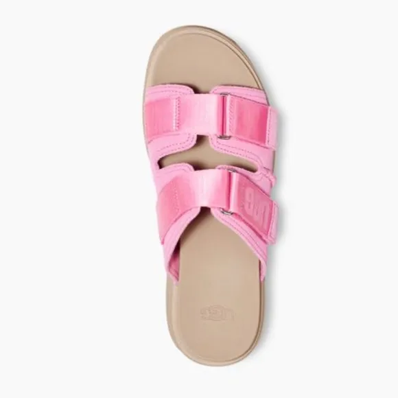 UGG Pink Bliss Clem Suede Platform Sandals, NWT, Size 7.5