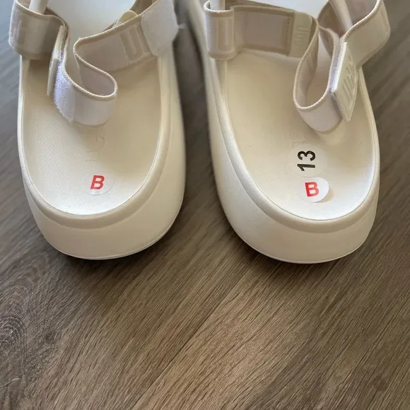 UGG Sport Yeah Slingback Slip On Sandals White