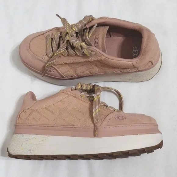 UGG Women's Marin Lace Logo Platform Sneakers US 8.5