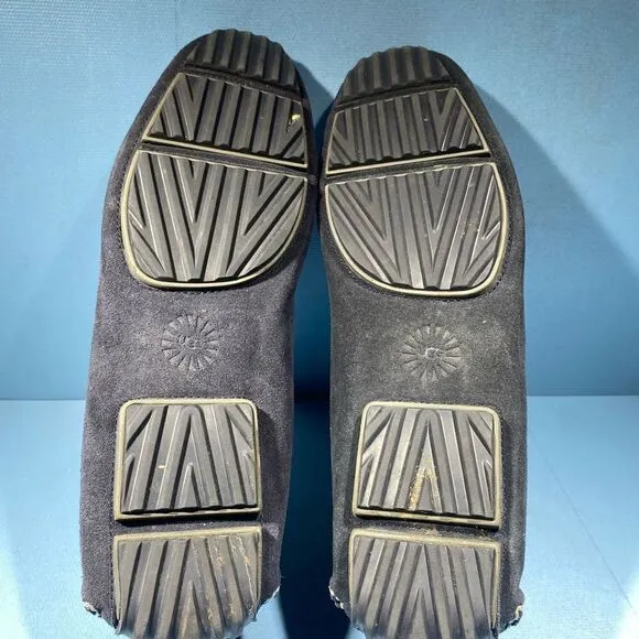 UGG BEL-AIR SLIP-ON VENETIAN DRIVING LOAFERS, SIze 11 Blue 1094649