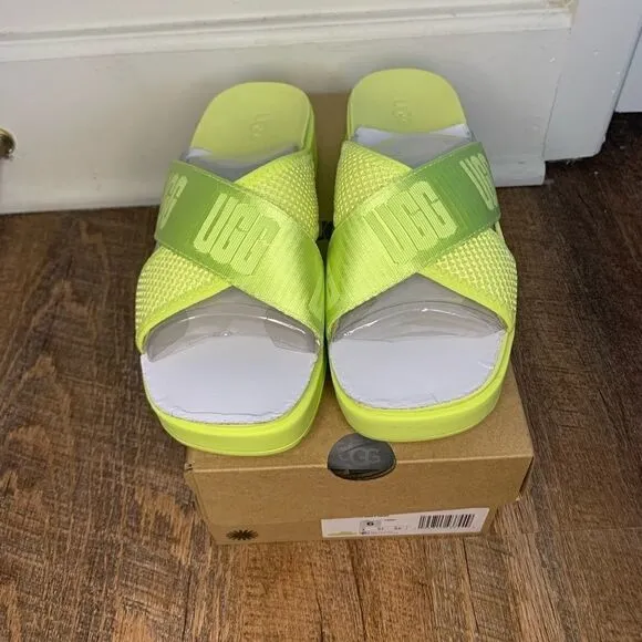 UGG Emily Mesh Slide Pollen Sandals Size 6