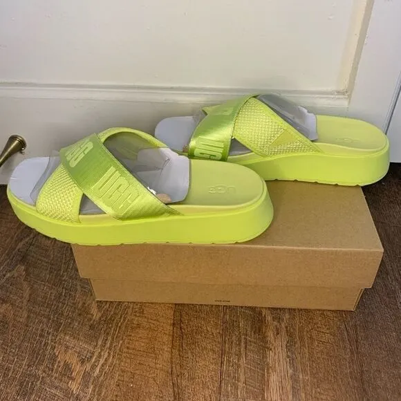 UGG Emily Mesh Slide Pollen Sandals Size 6