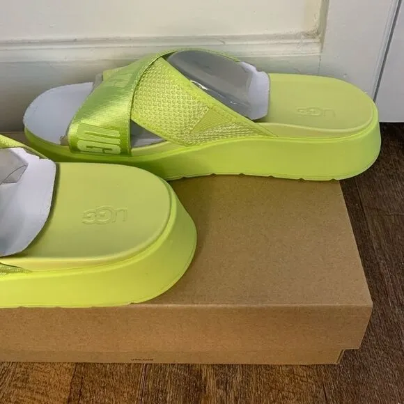 UGG Emily Mesh Slide Pollen Sandals Size 6