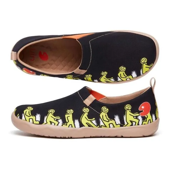 UIN Men's Walking Shoes Slip On Loafers (Marching On Toledo)