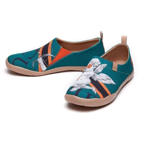 UIN Men's Walking Shoes Slip On Loafers (Cupid's Arrow Toledo)
