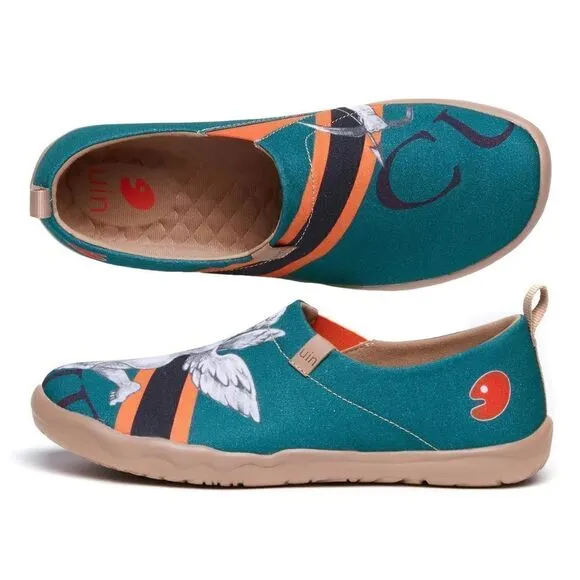 UIN Men's Walking Shoes Slip On Loafers (Cupid's Arrow Toledo)