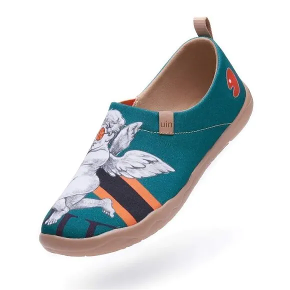 UIN Men's Walking Shoes Slip On Loafers (Cupid's Arrow Toledo)
