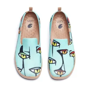 UIN Women's Slip On Loafers Comfort Casual Shoes (Barcelona HIDDEN GAZE )No Box