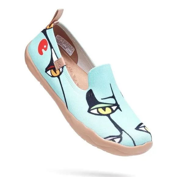UIN Women's Slip On Loafers Comfort Casual Shoes (Barcelona HIDDEN GAZE )No Box