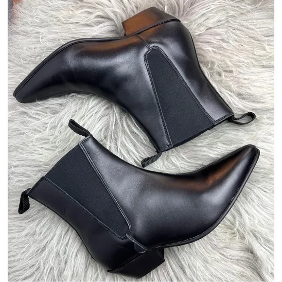 Underground England Chelsea Boots - Black Leather UK Size 6