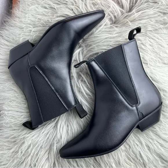 Underground England Chelsea Boots - Black Leather UK Size 6