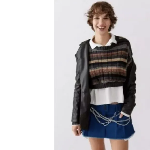 Urban Outfitters BDG Sydney Low Rise Tomboy Denim Skirt L Clueless Preppy
