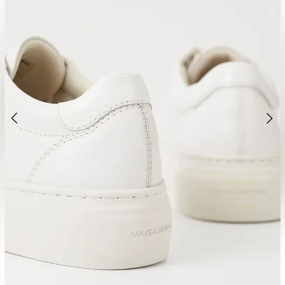 VAGABONDZOE PLATFORM SNEAKERS size 39 NEW $140White leather