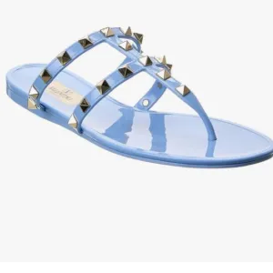 Valentino Blue Studded Sandals