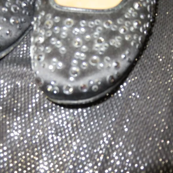 VALENTINO GARAVANI Black Rhinestone Embellished Ballet Flats driving loafers