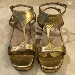 Valentino Gold Sandals