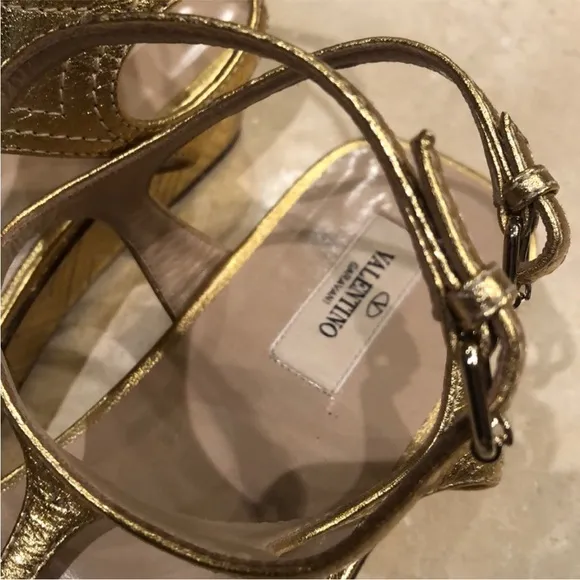 Valentino Gold Sandals