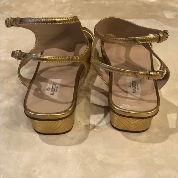 Valentino Gold Sandals