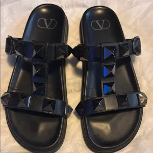 Valentino leather rock stud sandals
