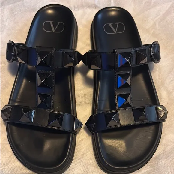 Valentino leather rock stud sandals