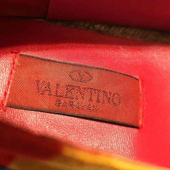 Valentino Limited Edition Collection Rainbow Canvas Espadrilles Size 38