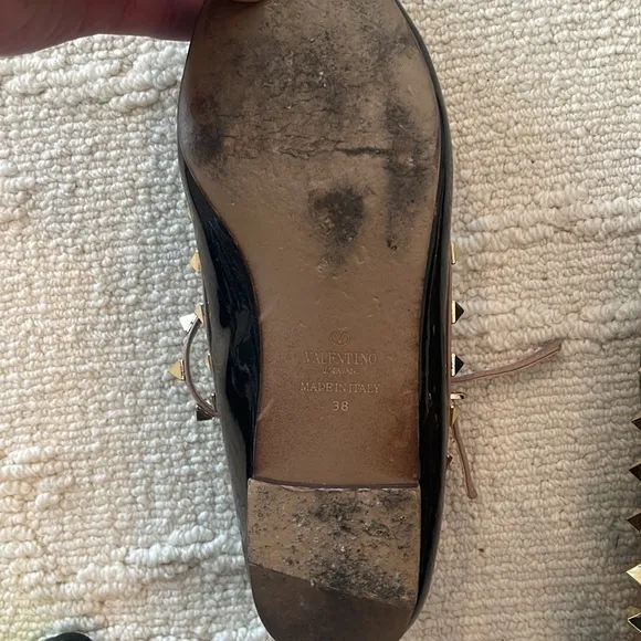Valentino patent leather flats