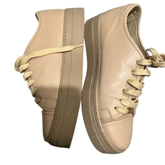 Valentino Women's Baby Pink Platform Sneakers- Size 8