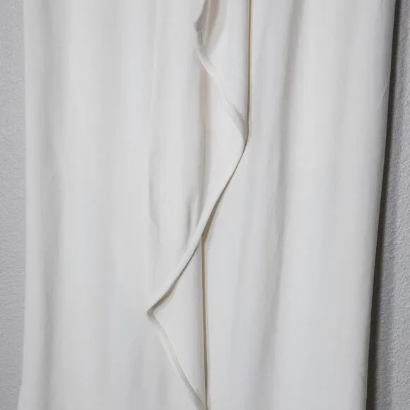 Valentino Women’s Vintage Maxi Skirt White Cotton Lined Back Zip Size S Waist 30