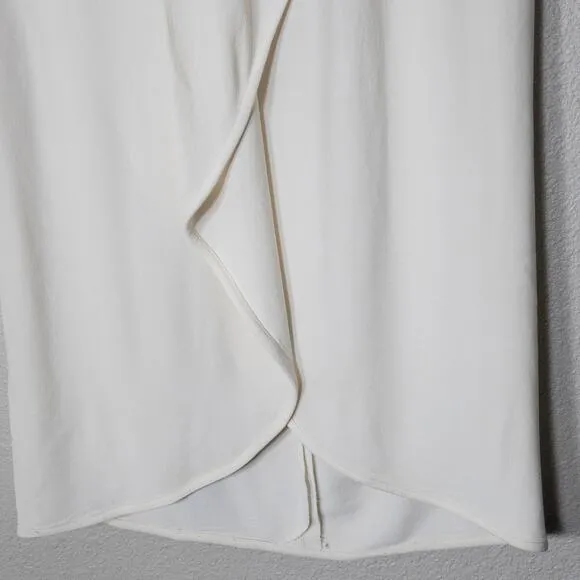 Valentino Women’s Vintage Maxi Skirt White Cotton Lined Back Zip Size S Waist 30