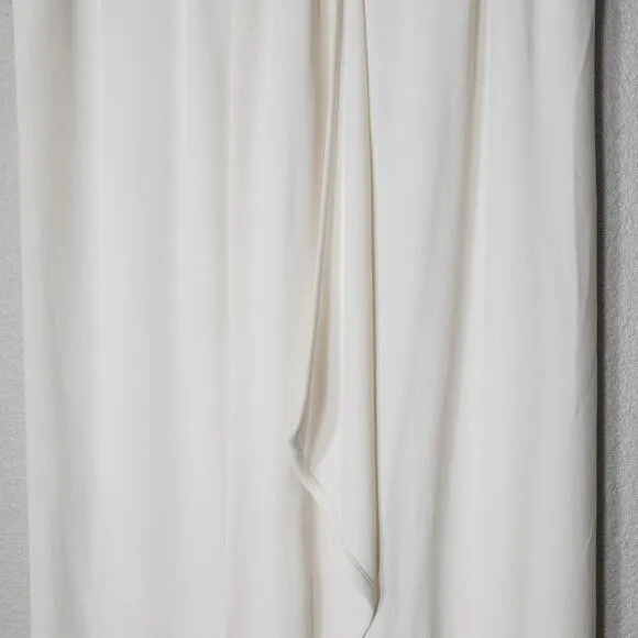 Valentino Women’s Vintage Maxi Skirt White Cotton Lined Back Zip Size S Waist 30