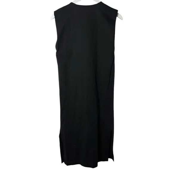 Vanessa Bruno Apollonia Dress Black Organic‎ Cotton Sleeveless Size Small